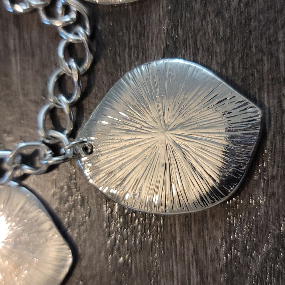 Silver Necklace with Matching Earrings - Picture 2 of 4